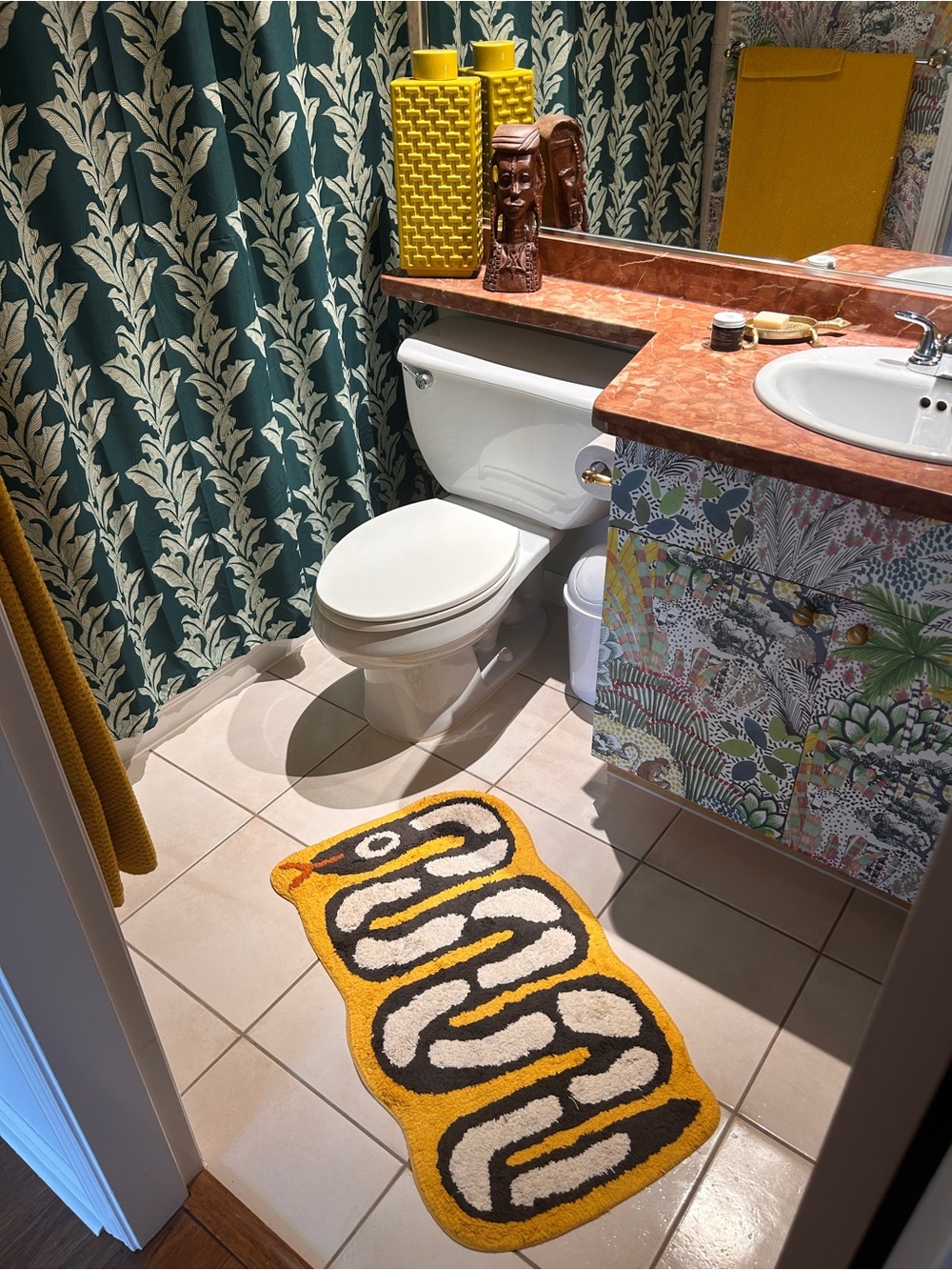 Opalhouse Novelty Bath Rug Snake Tufted